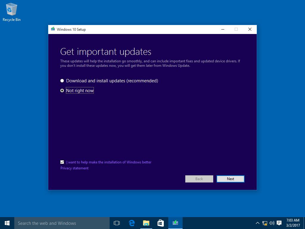 disabling windows 10's automatic update feature